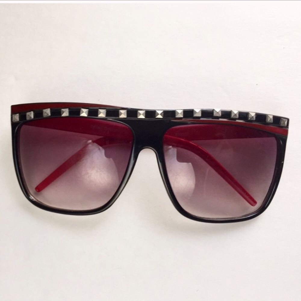 Stylish Italian Design Red Sunglasses